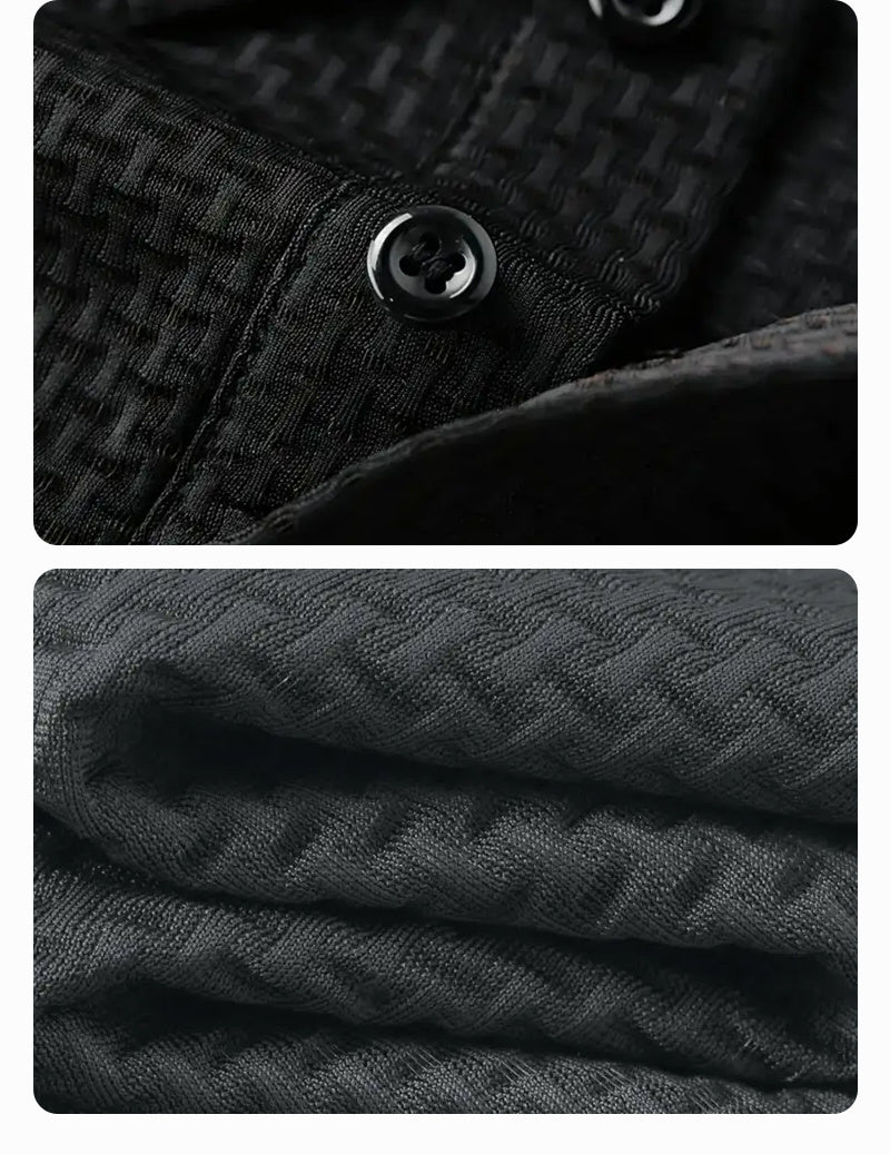 Plus Size Ice Sliky Fiber Fabric Polo Shirt - Lightweight Breathable Summer Casual