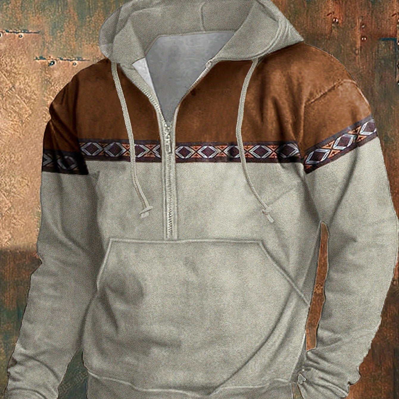 Men’s Plus Size Thermal Hooded Jacket