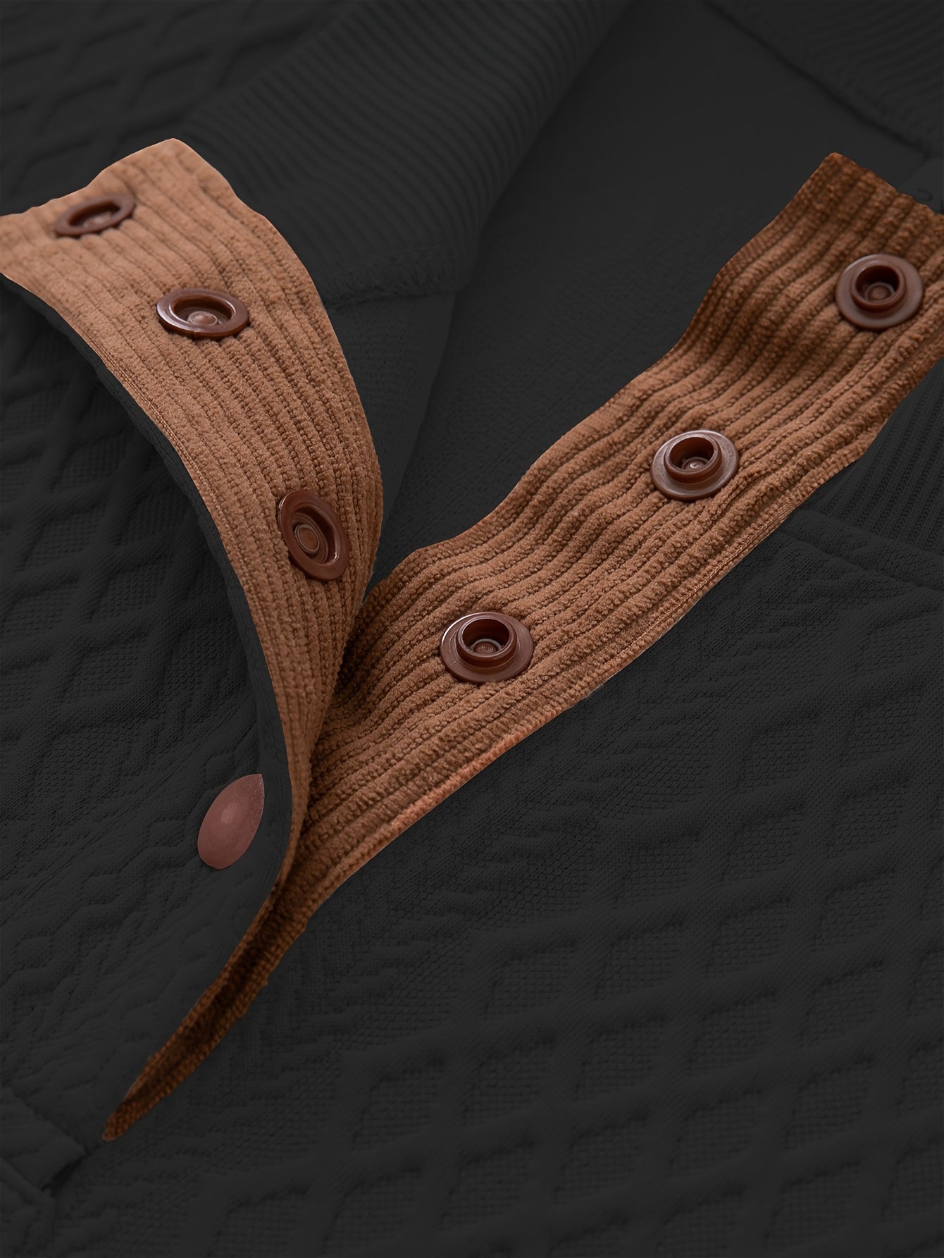 Plus Size Casual Grid-Pattern Sweater