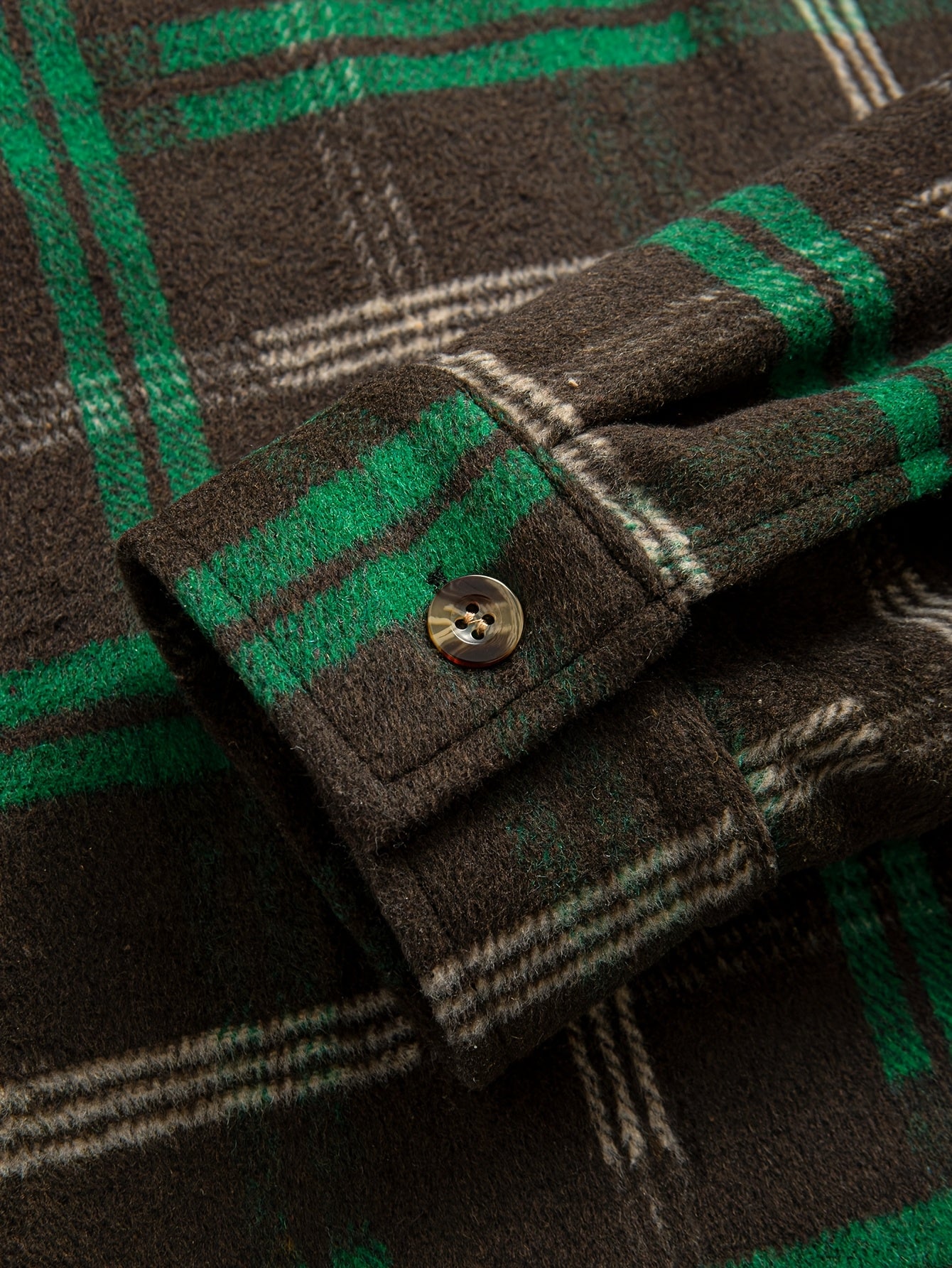 Men's Plus Size Casual Plaid Hooded Jacket