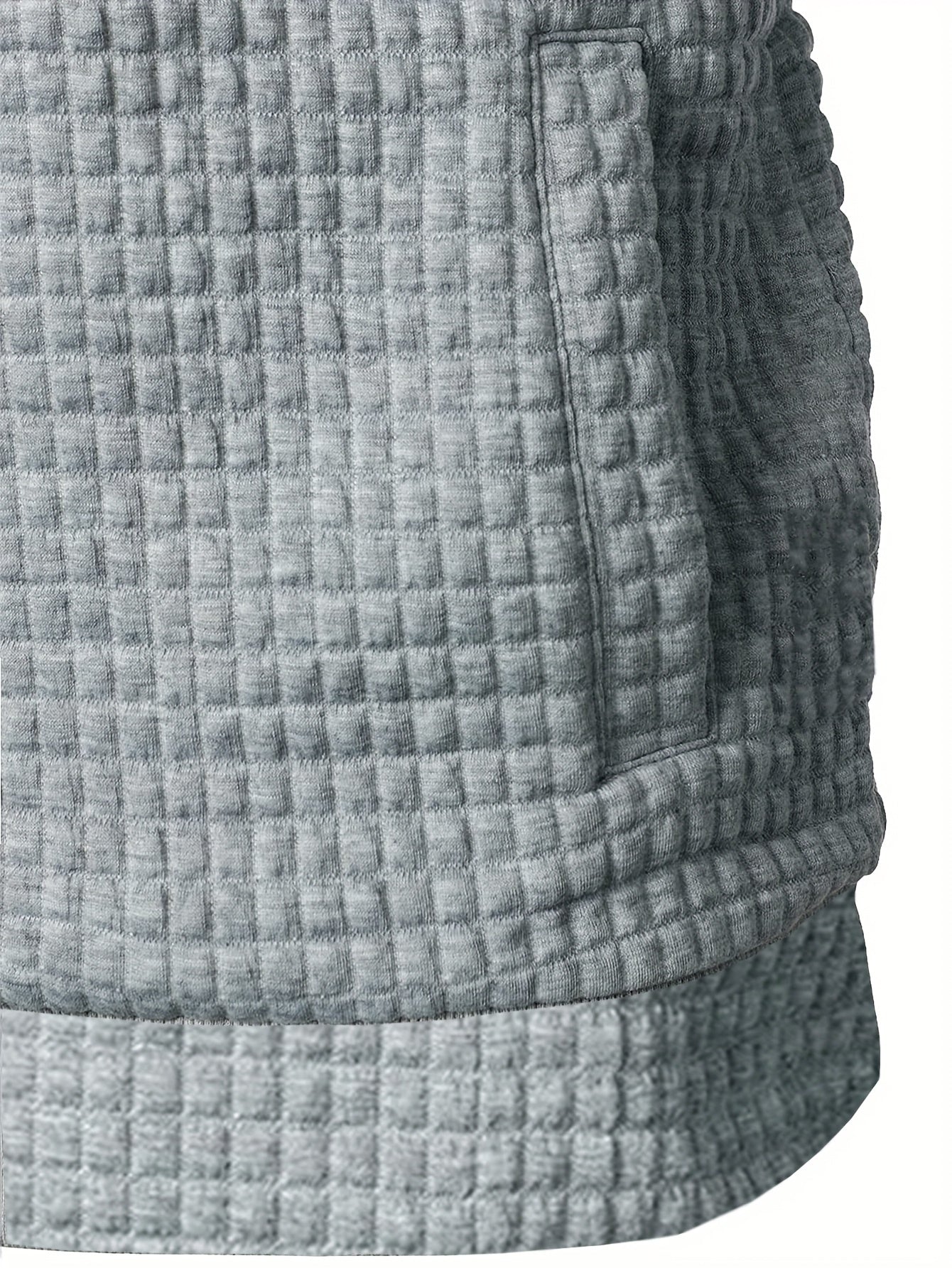 Plus Size Men's Contrast Color Hooded Sweatshirt For Spring Fall Winter