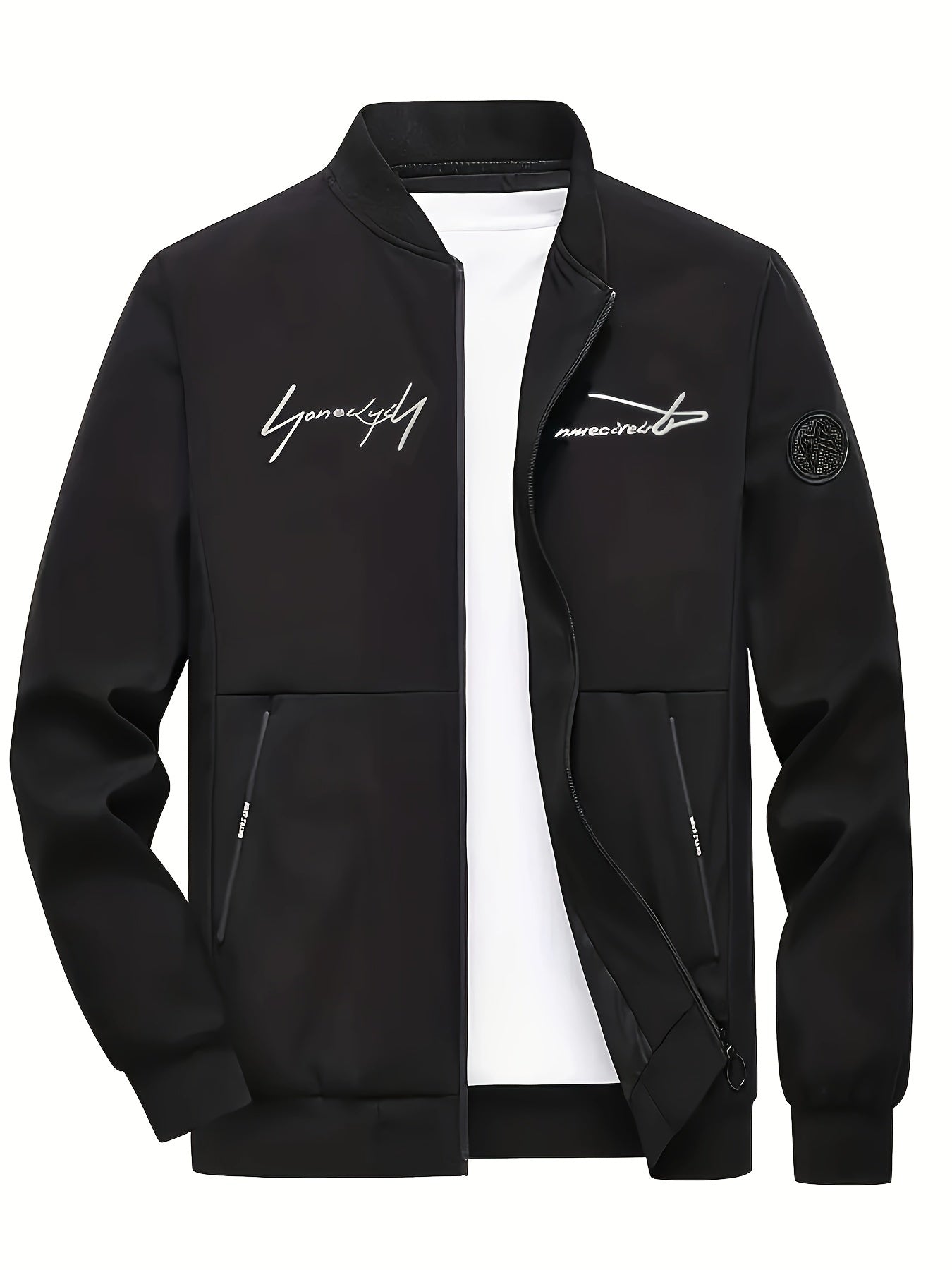 Men's Plus Size Baseball Jacket