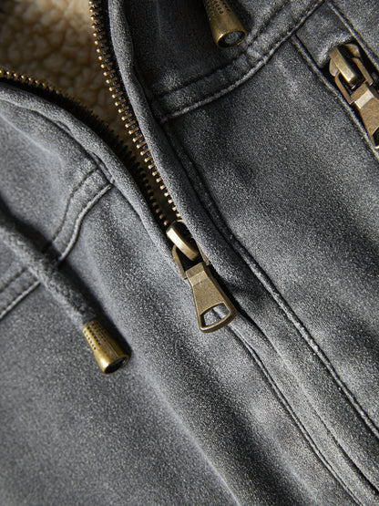 Men’s Plus Size Puffer Hooded Jacket