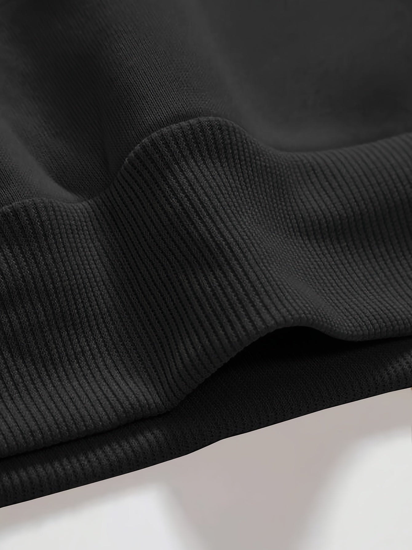 Plus Size Men's Hooded Fleece-Lined Sweatshirt Casual Set