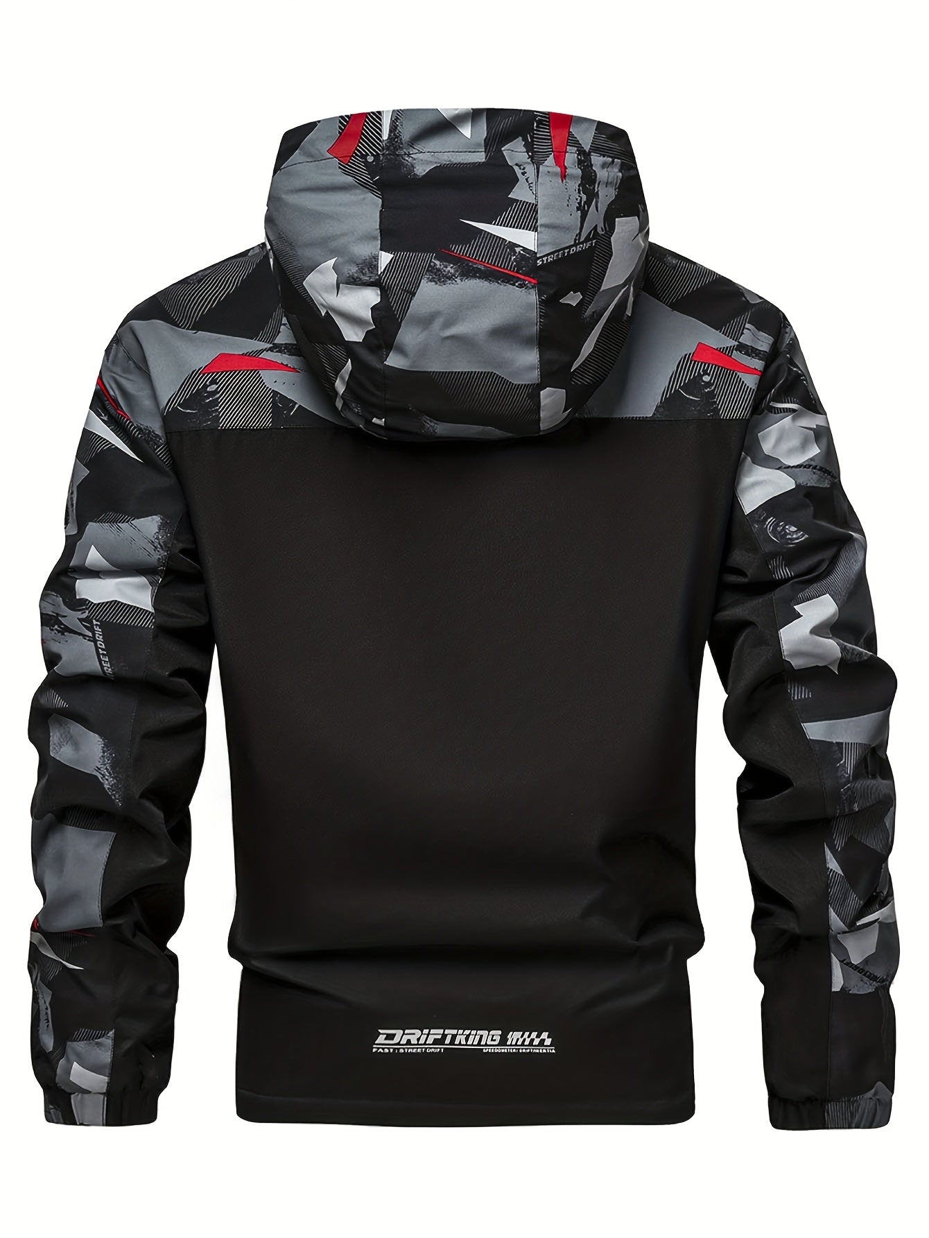 Men'S Plus Size Hooded Jacket - Thickened Winter Coat with Full-Zip Closure