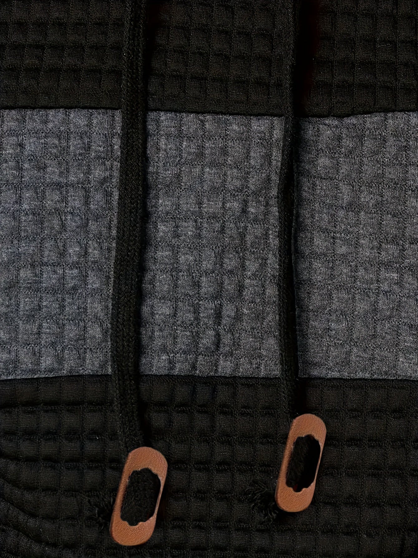 Plus Size Men's Contrast Color Hooded Sweatshirt For Spring Fall Winter