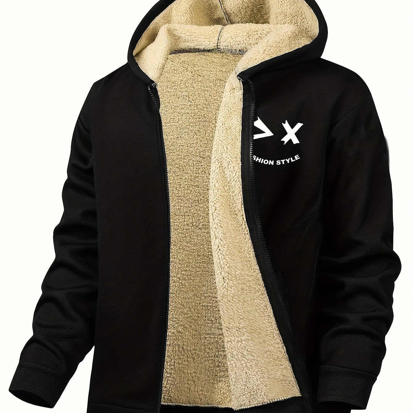 Men’s Plus Size Corduroy Sherpa-Lined Jacket