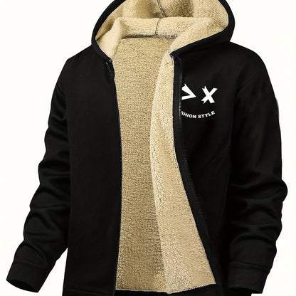 Men’s Plus Size Corduroy Sherpa-Lined Jacket