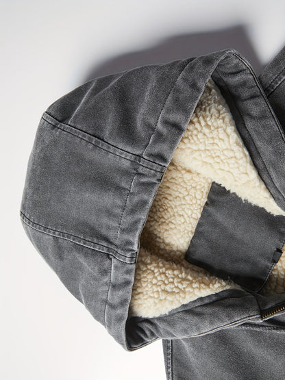 Men’s Plus Size Puffer Hooded Jacket