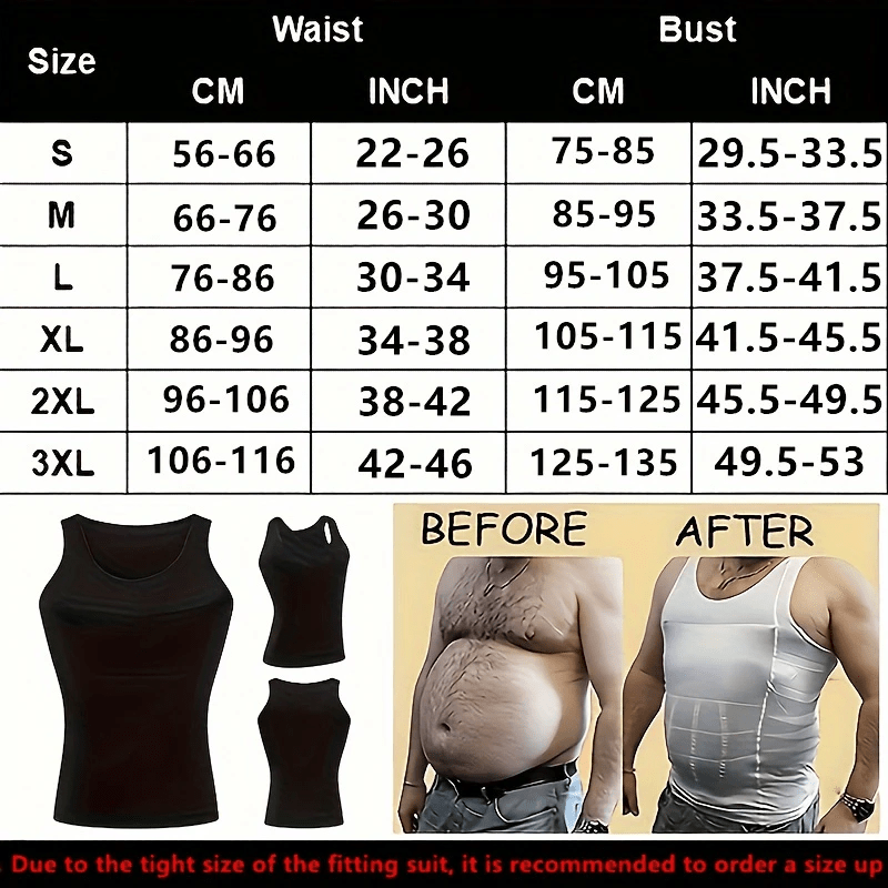 Men's High-Elasticity Waist Control Shapewear Vest