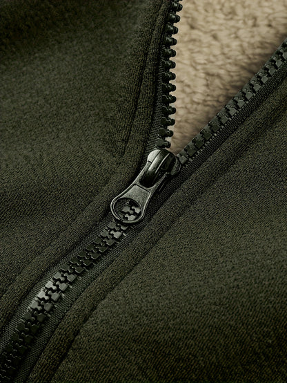 Men’s Plus Size Corduroy Sherpa-Lined Jacket