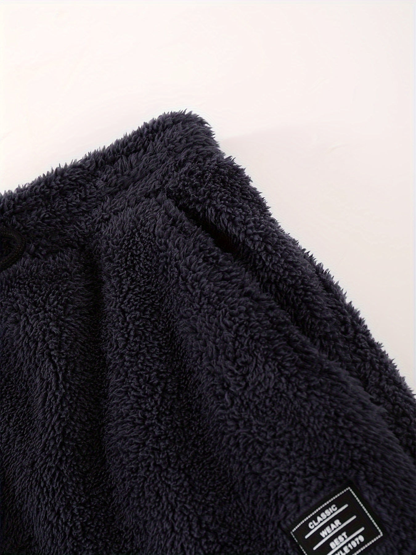 Plus Size Autumn/Winter Double-Sided Fleece Set with Mouse Pocket