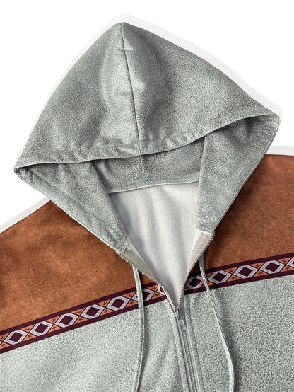 Men’s Plus Size Thermal Hooded Jacket