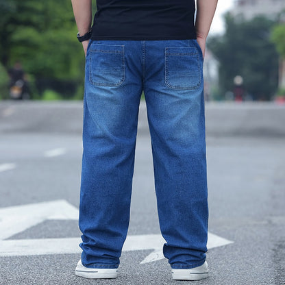 Oversized Loose-Fit High-Waisted Stretch Pants with Elastic Waist & Drawstring