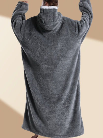 Plus Size Hooded Fleece Sweatshirt