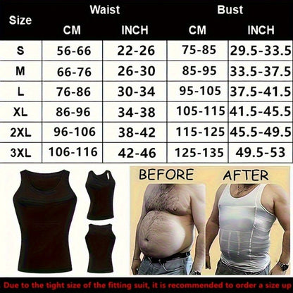Men's High-Elasticity Waist Control Shapewear Vest