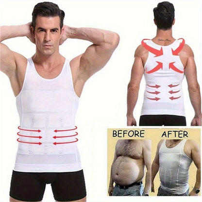 Men's High-Elasticity Waist Control Shapewear Vest