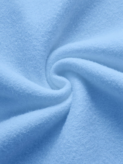 Plus Size Men's Hooded Fleece-Lined Sweatshirt Casual Set