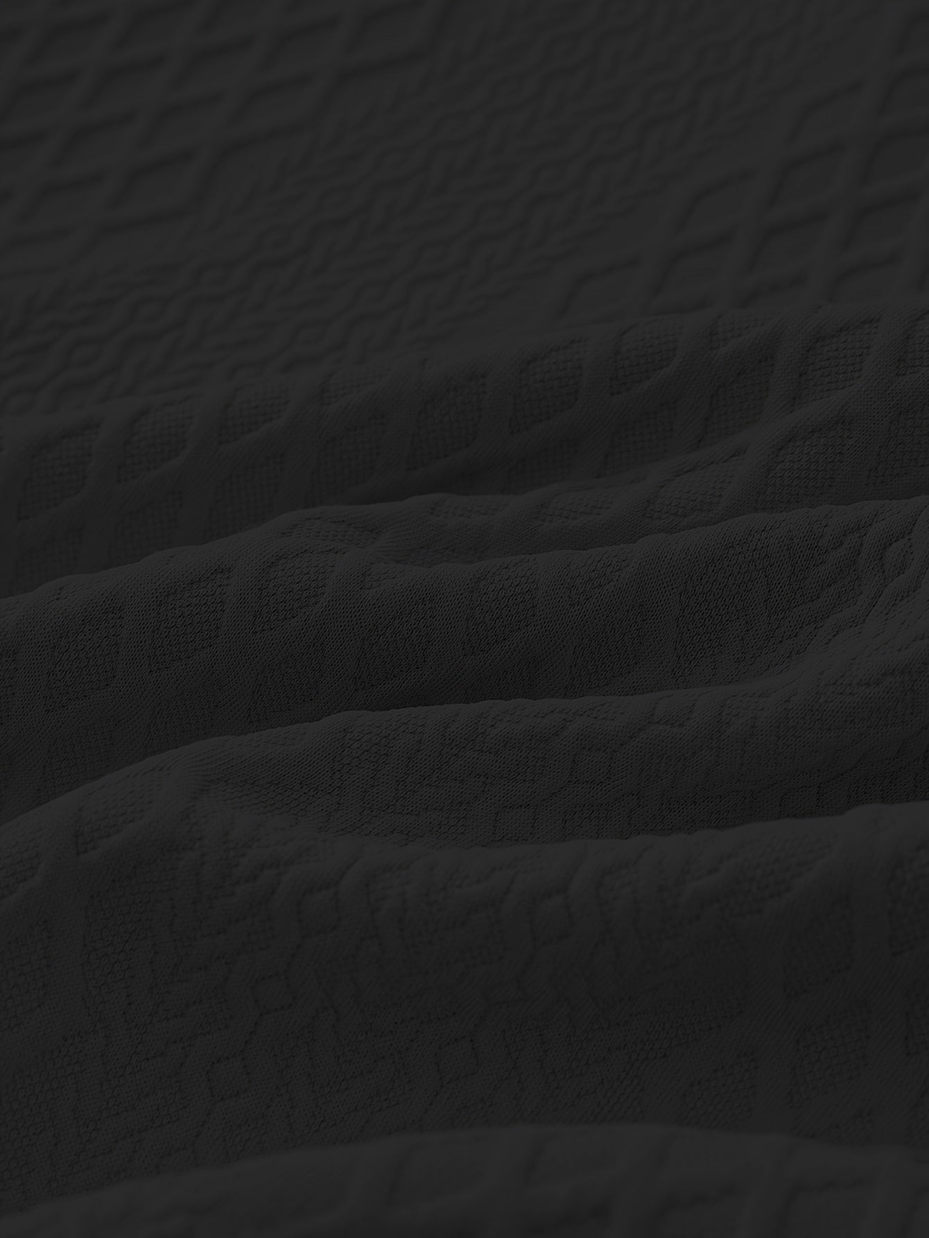 Plus Size Casual Grid-Pattern Sweater