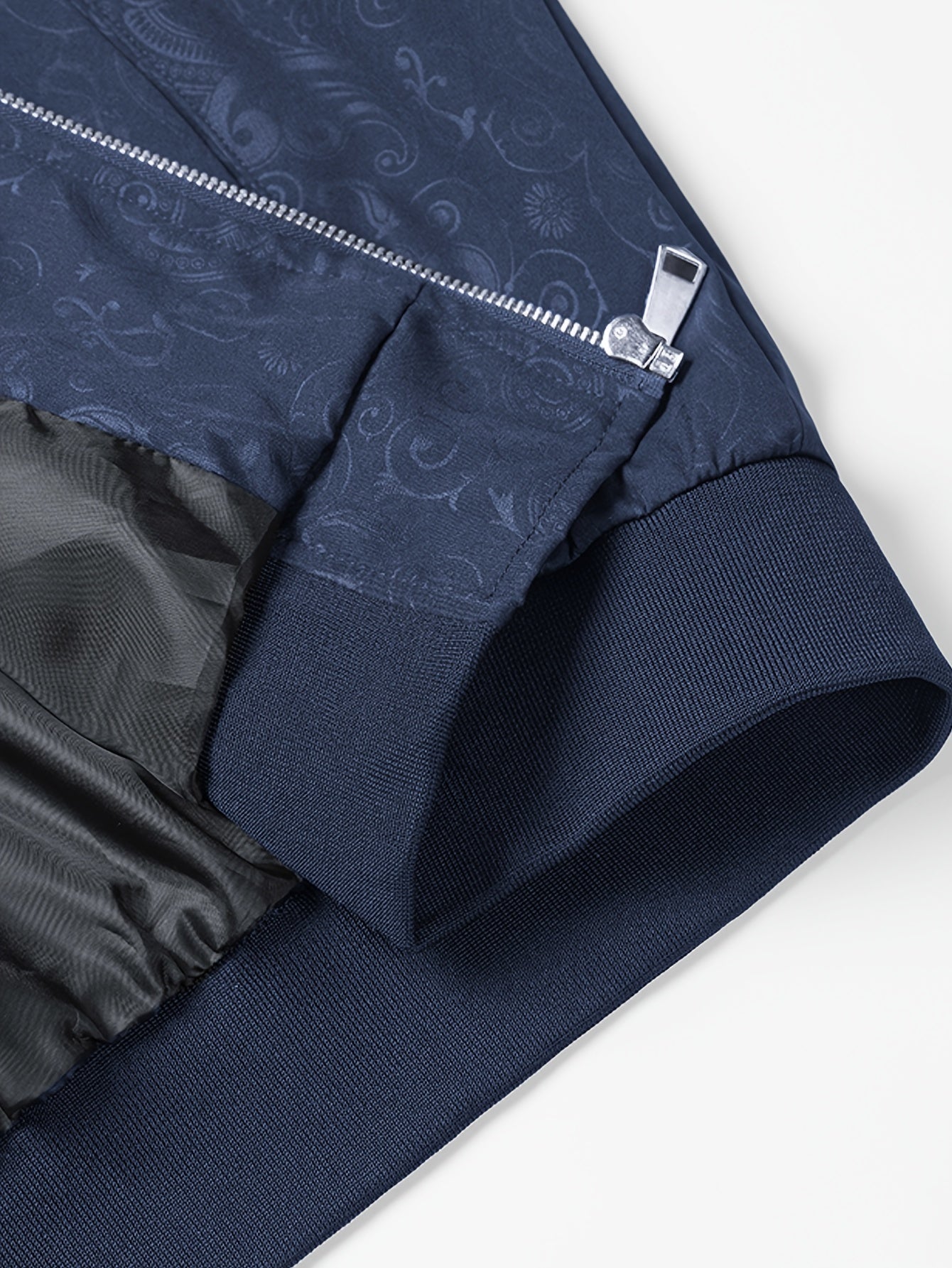 Plus Size Jacket - Fall/Winter Outerwear with Geometric Pattern