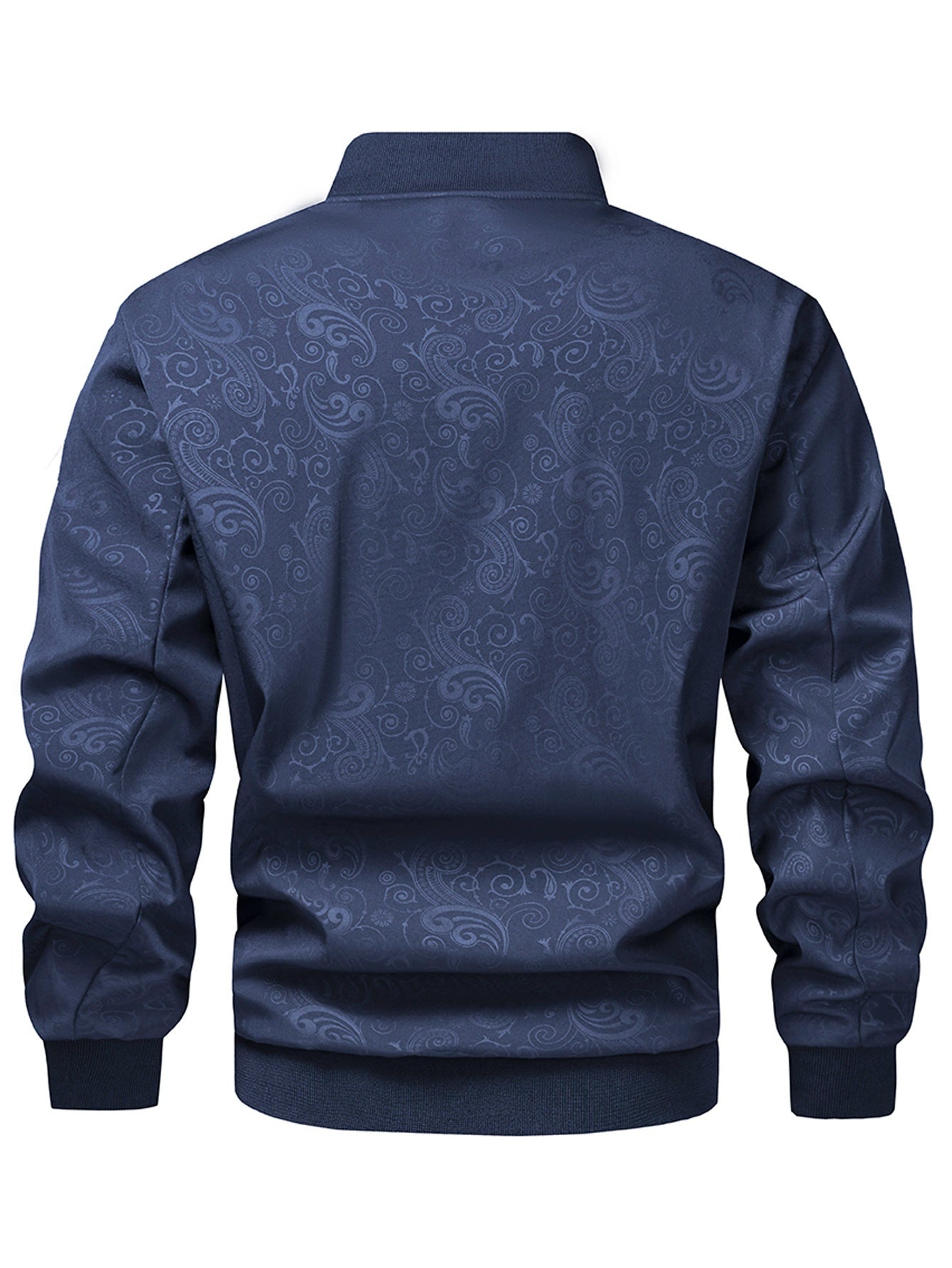 Plus Size Jacket - Fall/Winter Outerwear with Geometric Pattern