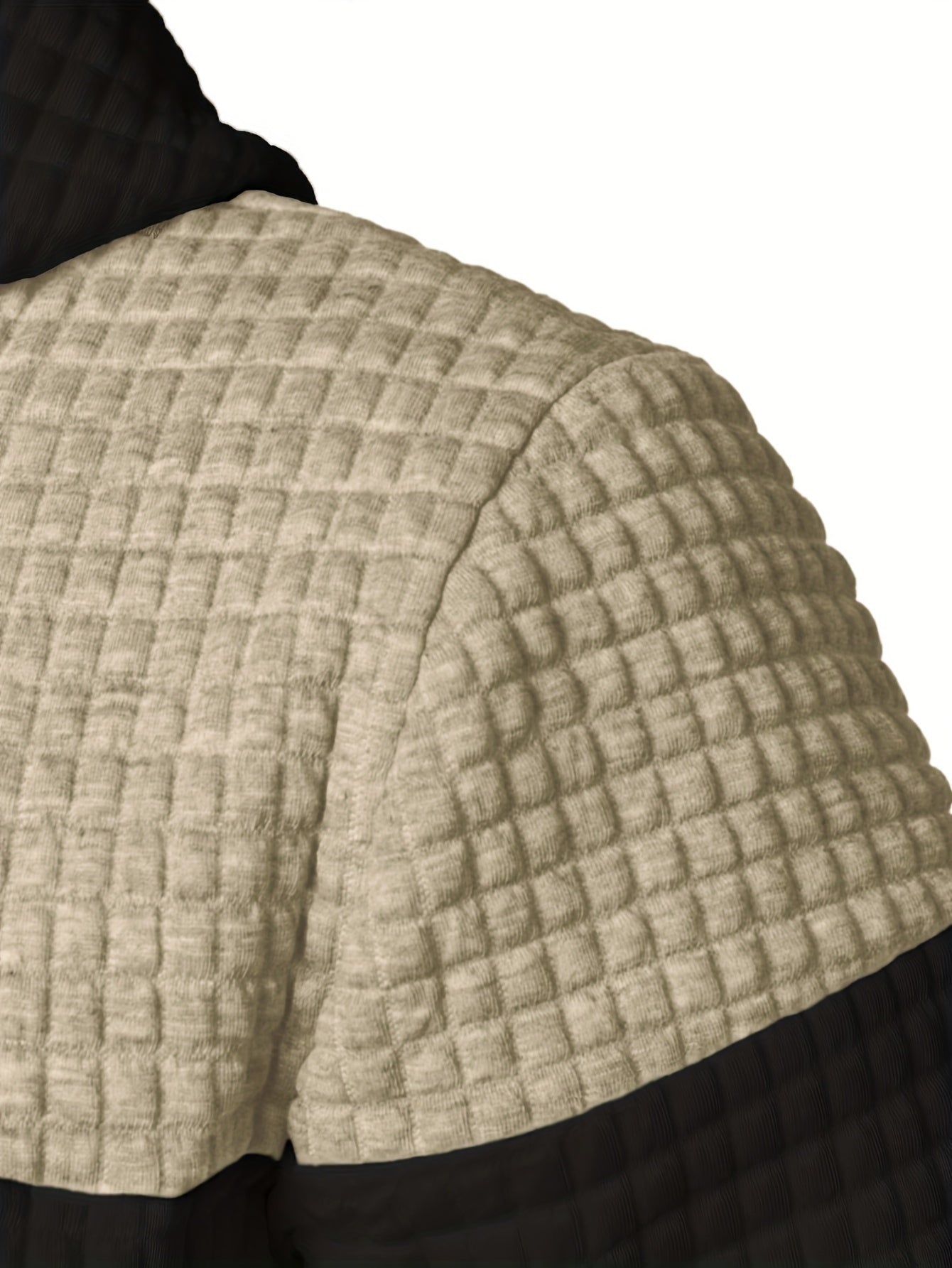 Plus Size Men's Contrast Color Hooded Sweatshirt For Spring Fall Winter